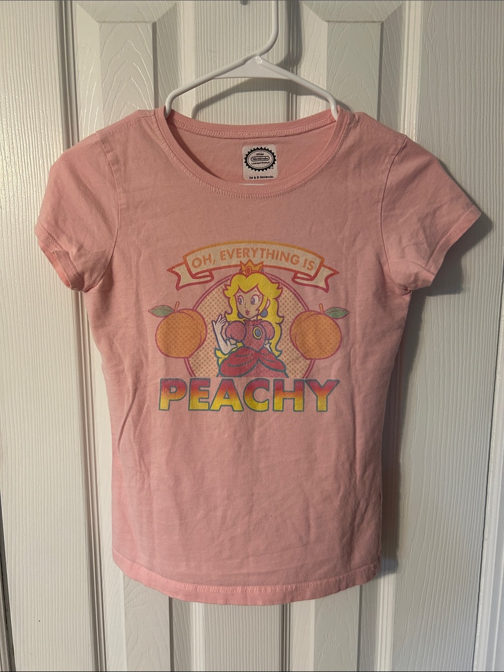 Princess Peach Pink Girls' Graphic Tee